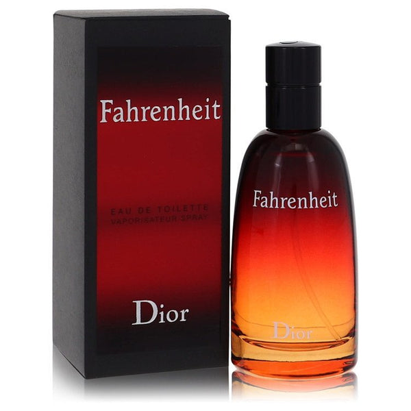 Fahrenheit by Christian Dior Eau De Toilette Spray 1.7 oz bottle and box for men