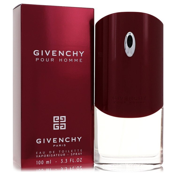 Givenchy Pour Homme (Purple Box) Eau de Toilette 3.3 oz bottle and box for men