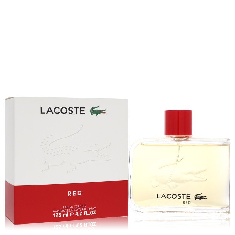 Lacoste Red Style in Play Eau de Toilette 4.2 oz bottle and box for men