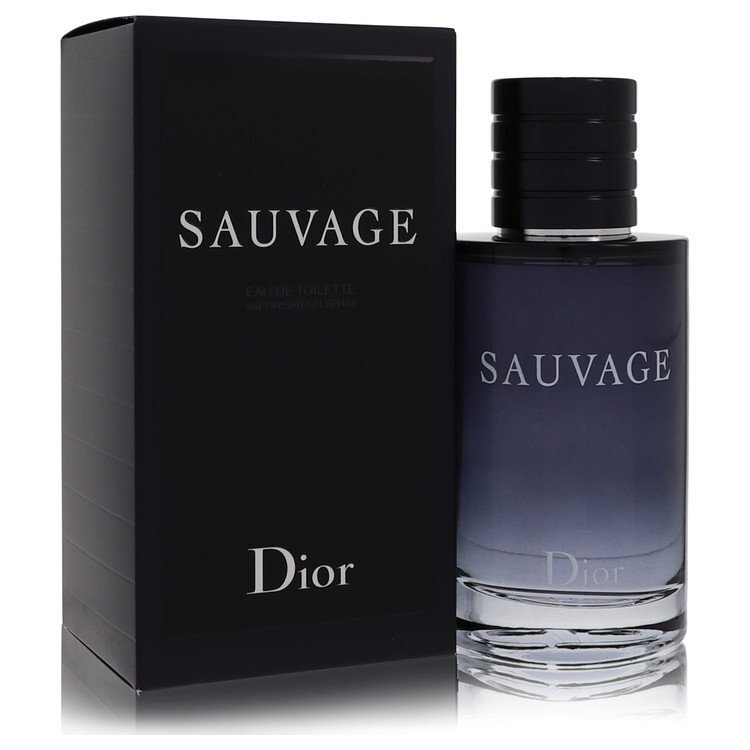 Sauvage by Christian Dior Eau De Toilette Spray 3.4 oz bottle and box for men