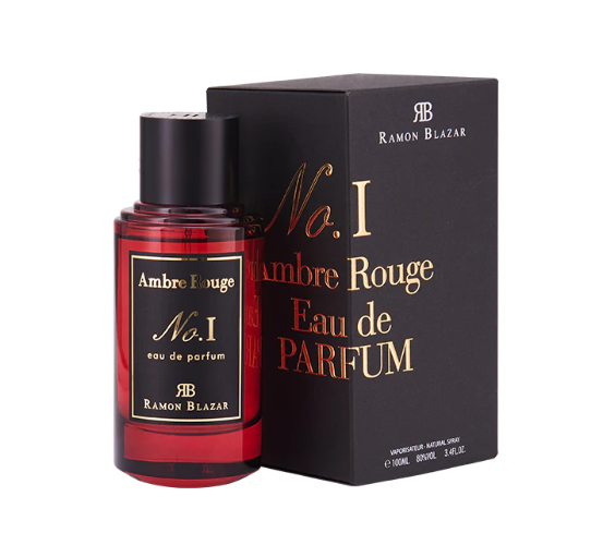 Dumont No. 1 Ambre Rouge Eau de Parfum 3.4 oz bottle and box for unisex