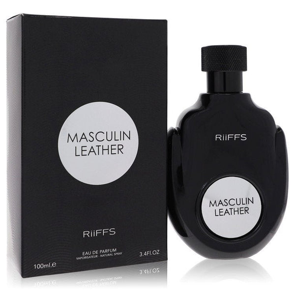 Masculin Leather by Riiffs Eau De Parfum Spray 3.4 oz (Men) - L'Essence