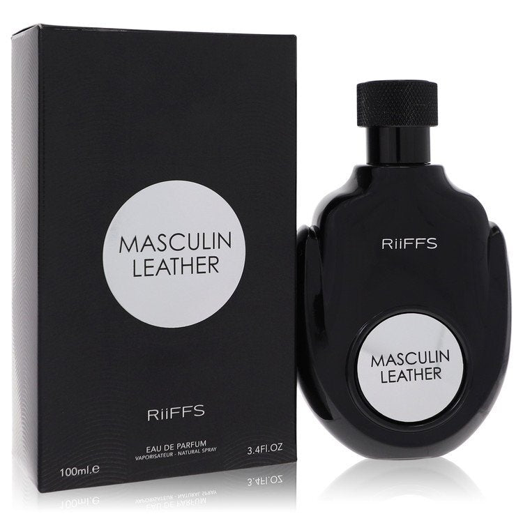 Masculin Leather by Riiffs Eau De Parfum Spray 3.4 oz (Men) - L'Essence